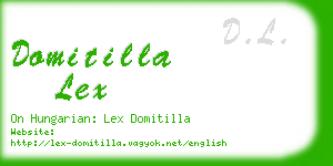 domitilla lex business card